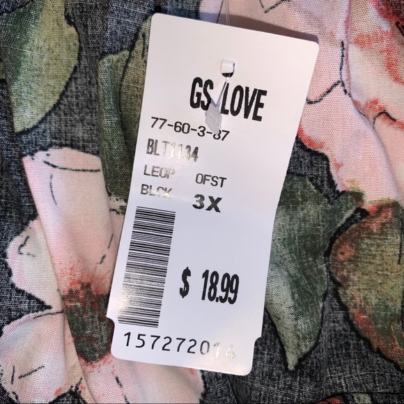 GS Love Plus Floral Off-the-Shoulder Top - Picture 7 of 7